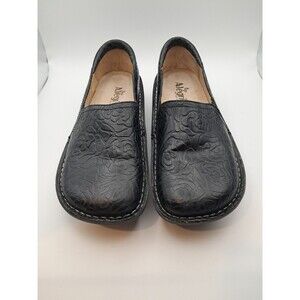 Alegria Deb-531 Black Embossed Slip On Leather 37